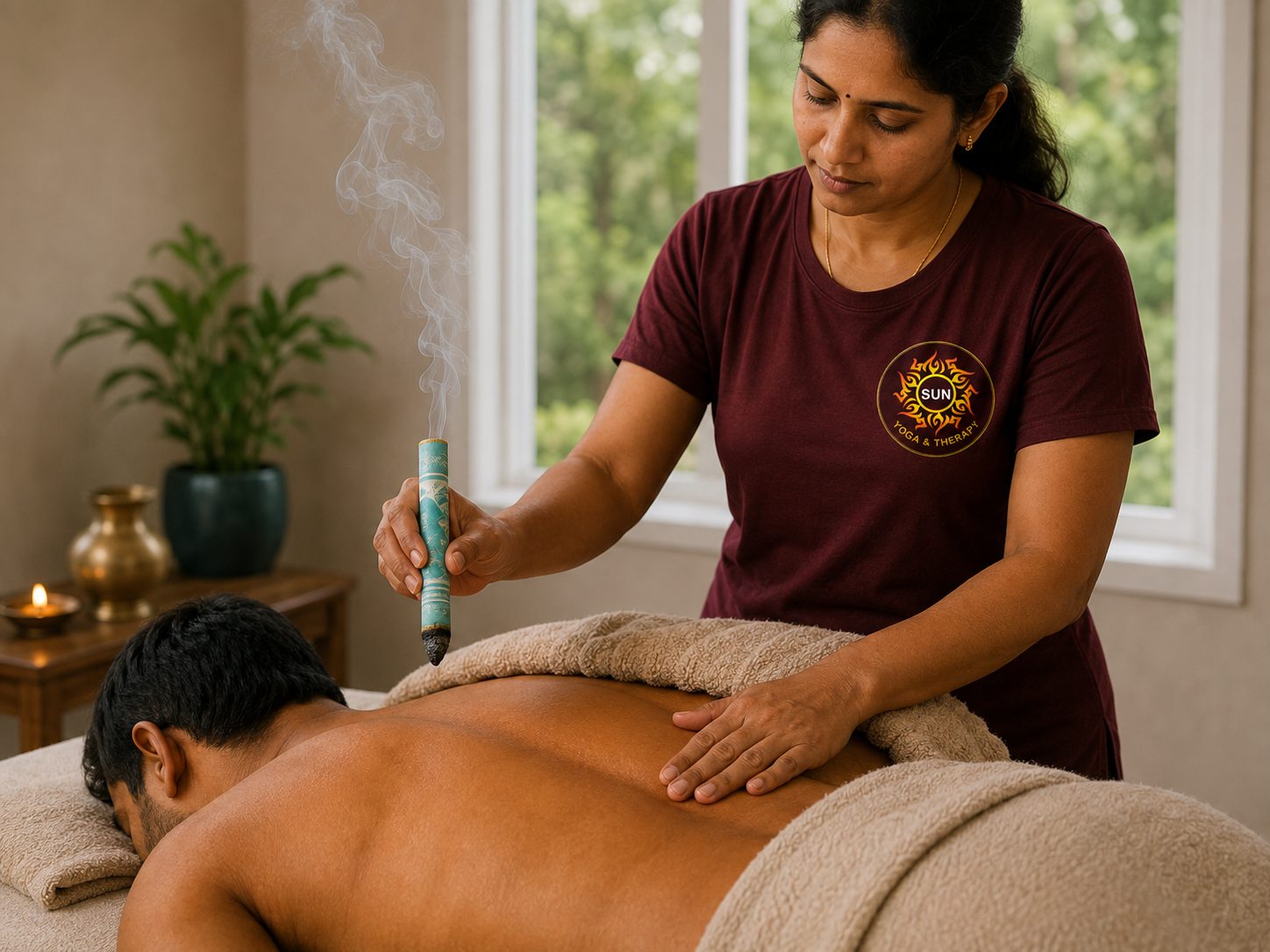 Moxa therapy in Chennai — moxibustion treatment at Sun Yoga & Therapy Guduvancheri